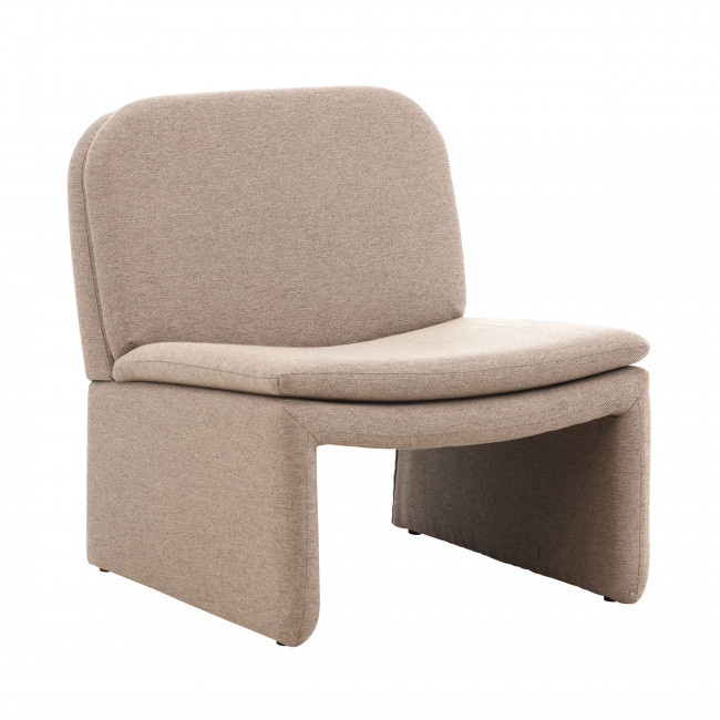 Bonn - Fauteuil en tissu et bois