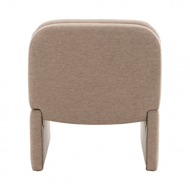 Bonn - Fauteuil en tissu et bois