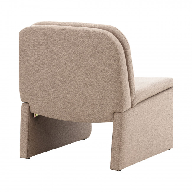 Bonn - Fauteuil en tissu et bois