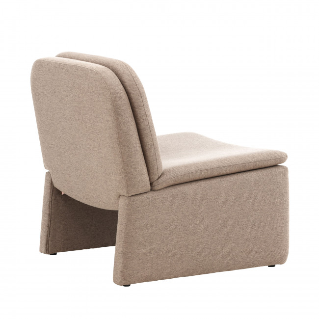 Bonn - Fauteuil en tissu et bois