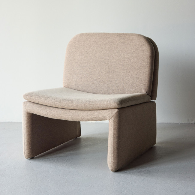 Bonn - Fauteuil en tissu et bois