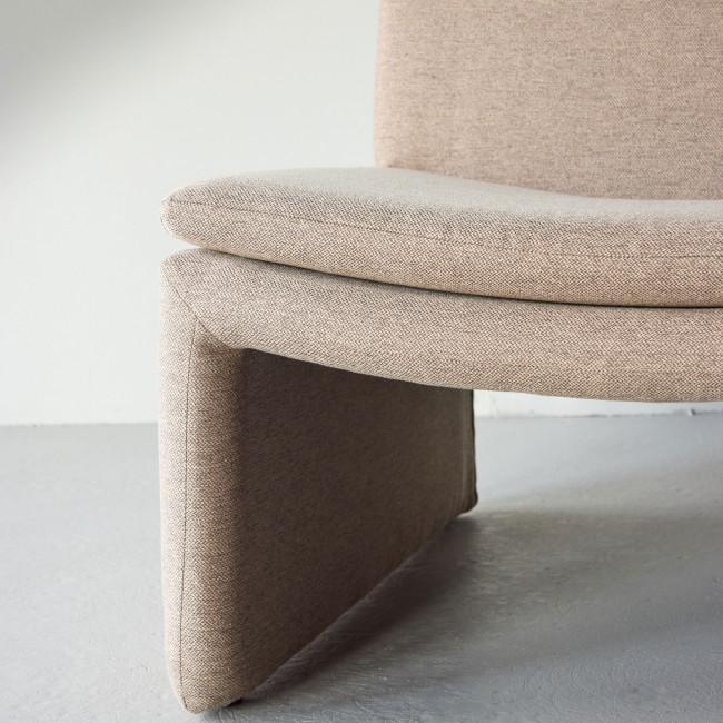 Bonn - Fauteuil en tissu et bois