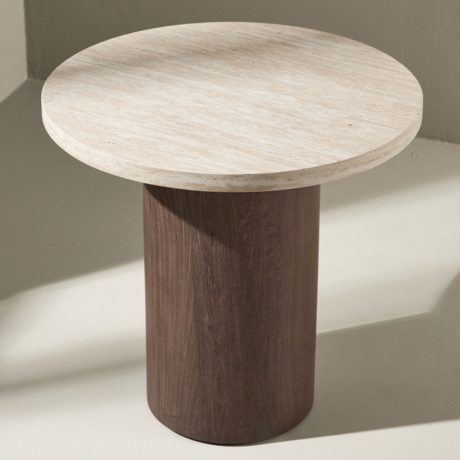 Megg - Table d'appoint ronde en bois ø50cm