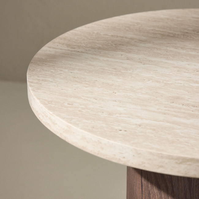 Megg - Table d'appoint ronde en bois ø50cm