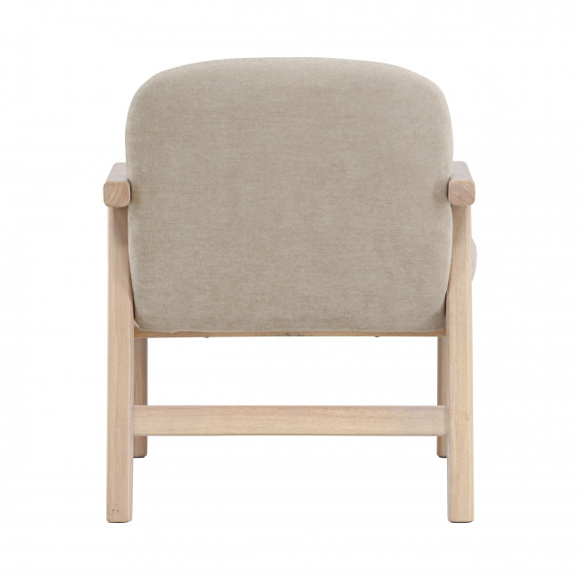Rile - Fauteuil en tissu et bois
