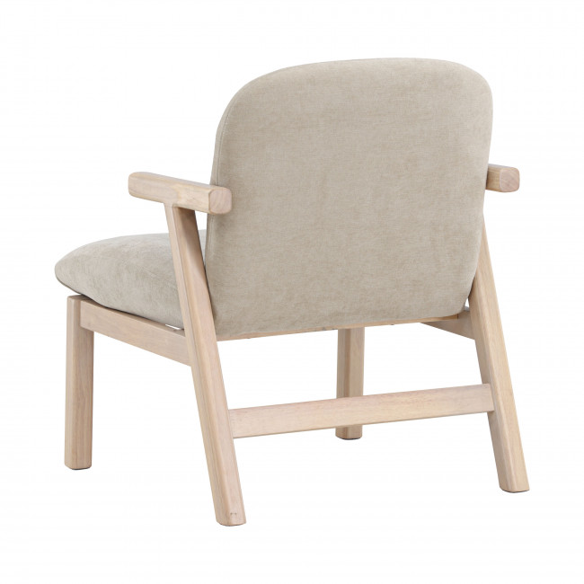Rile - Fauteuil en tissu et bois