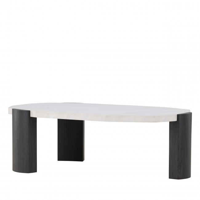 Kres - Table basse ovale en bois 125x70.5cm