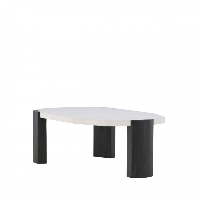 Kres - Table basse ovale en bois 125x70.5cm