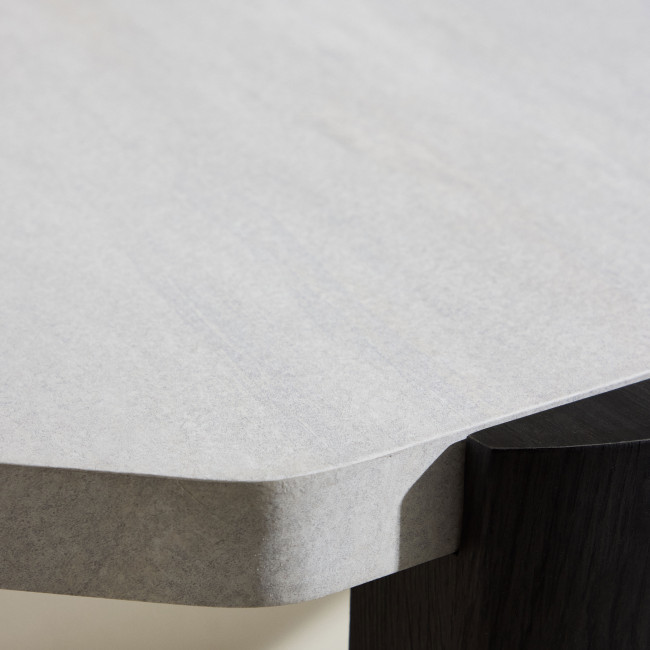 Kres - Table basse ovale en bois 125x70.5cm