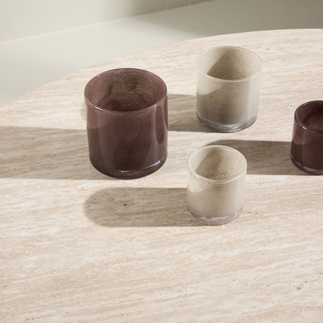 Megg - Table basse organique en bois 130x78cm