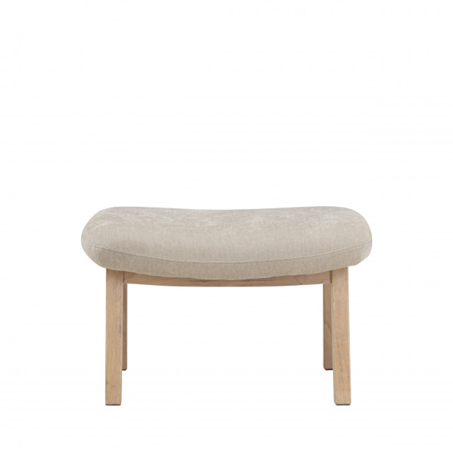 Rile - Repose-pieds en tissu et bois