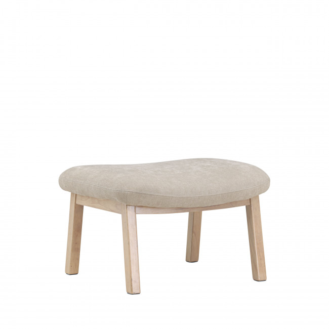 Rile - Repose-pieds en tissu et bois