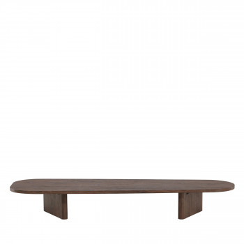 Gronvik - Table basse organique en bois 180x55cm