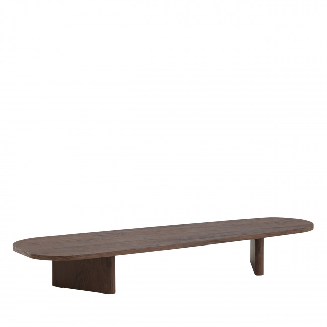 Gronvik - Table basse organique en bois 180x55cm