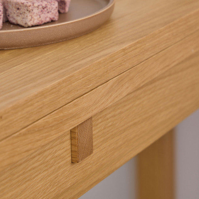 Fika - Table à manger extensible 2 à 4 personnes en bois 120x45-90cm 