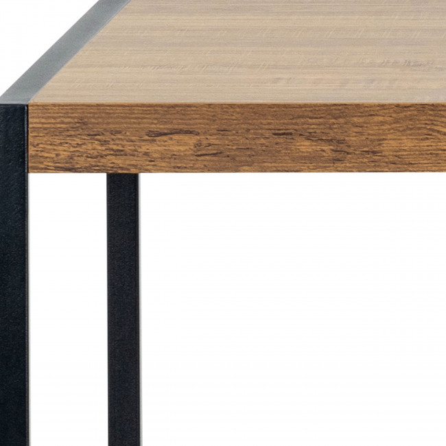 Skal - Ensemble table de bar pour 4 personnes en bois et métal H105cm