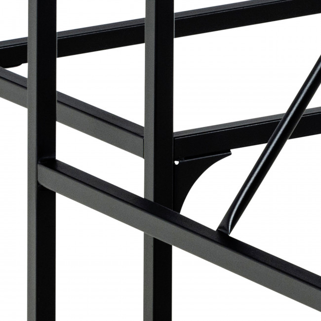 Skal - Ensemble table de bar pour 4 personnes en bois et métal H105cm