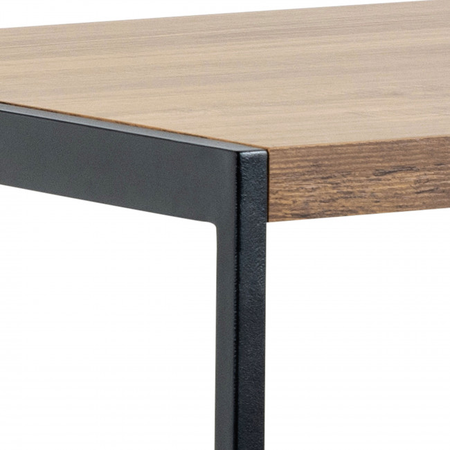 Skal - Ensemble table de bar pour 4 personnes en bois et métal H105cm