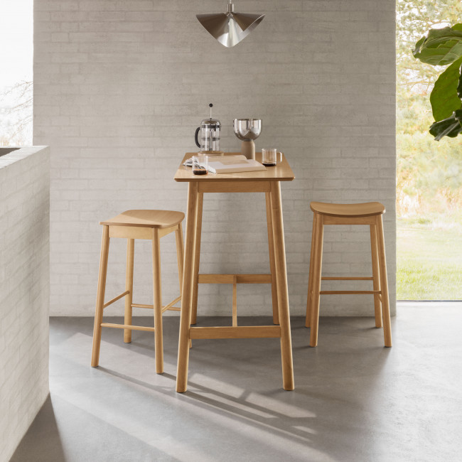 Hem - Table de bar 4 personnes en bois H105cm