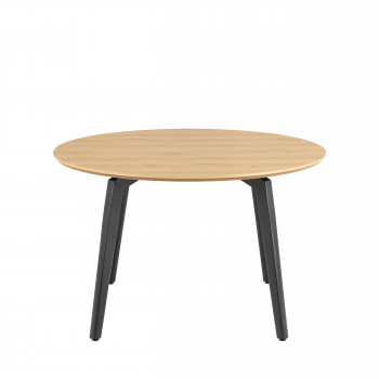 Lunka - Table à manger 4 personnes ronde en bois ø120cm