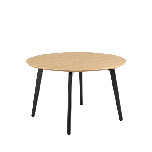 Lunka - Table à manger 4 personnes ronde en bois ø120cm