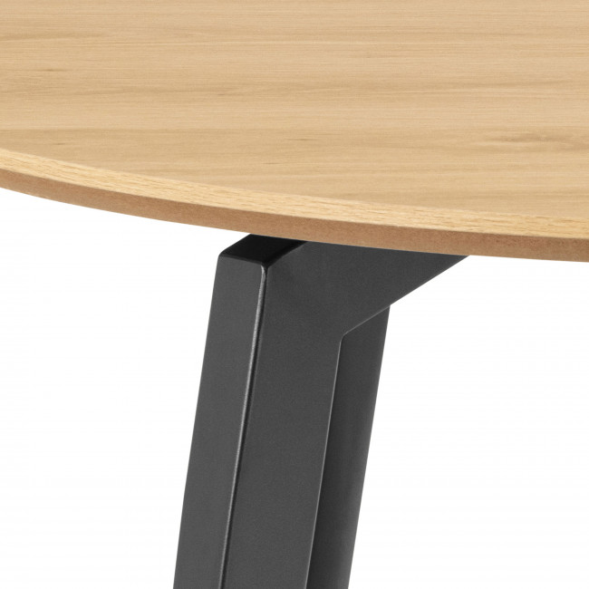 Lunka - Table à manger 4 personnes ronde en bois ø120cm