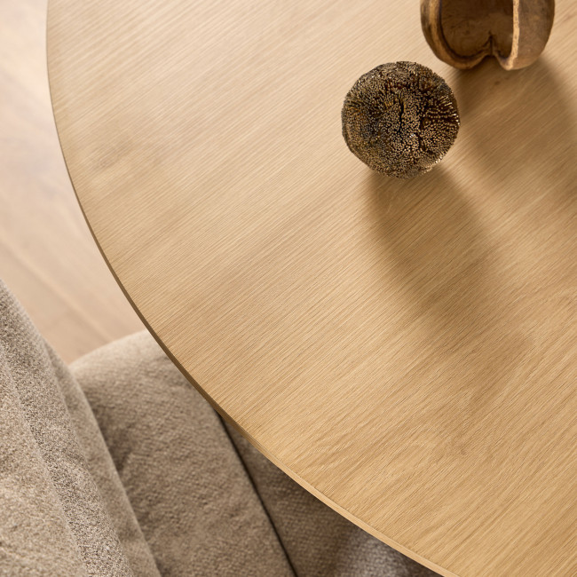 Lunka - Table à manger 4 personnes ronde en bois ø120cm