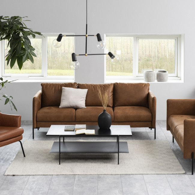 Mysa - Table basse en bois et métal