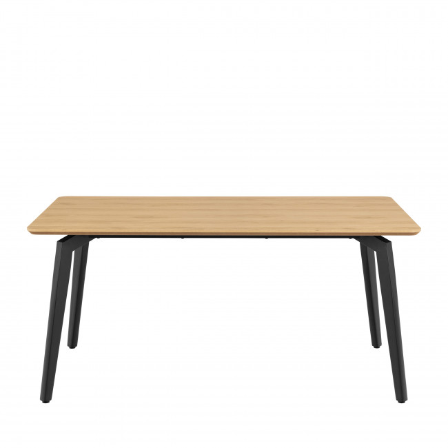 Lunka - Table à manger 4 personnes en bois et métal