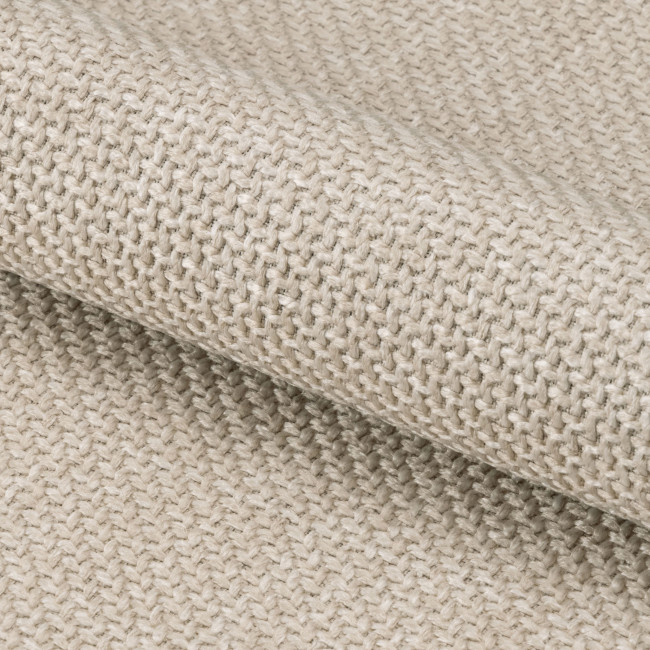 Vako - Lot de 2 fauteuils de table en tissu pieds beiges