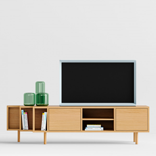 Shift - Meuble TV 3 portes en bois L189cm