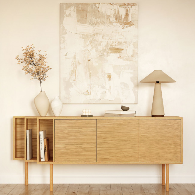 Shift - Buffet 3 portes en bois L189cm