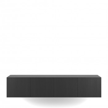 Nexa - Meuble TV suspendu 4 portes en bois L180cm