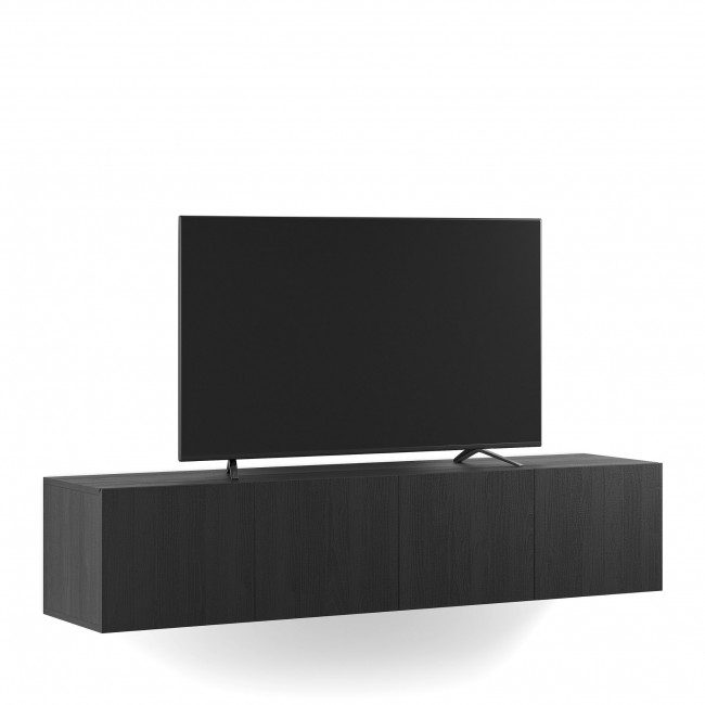 Nexa - Meuble TV suspendu 4 portes en bois L180cm