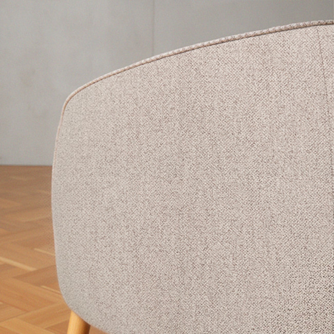 Sinclair - Canapé 3 places en tissu bouclette