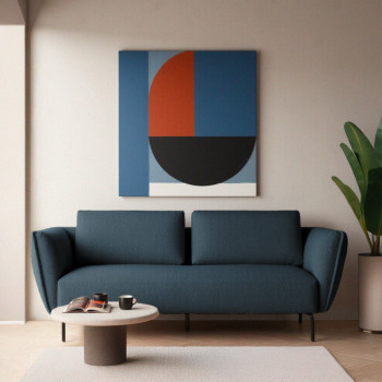 Melrose - Canapé 3 places en tissu bouclette