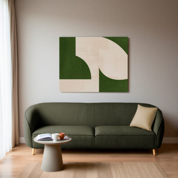 Sinclair - Canapé 3 places en tissu bouclette