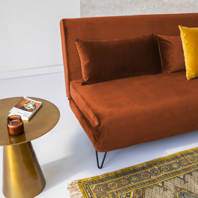 Joe Harper - Canapé convertible 2 places en velours