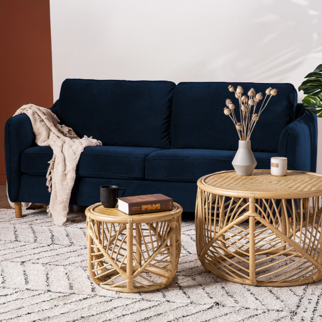 Vornay - Canapé convertible ouverture express 2 places en velours