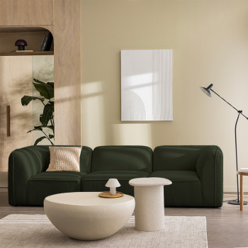 Noor - Chauffeuse pour canapé modulable en tissu bouclette