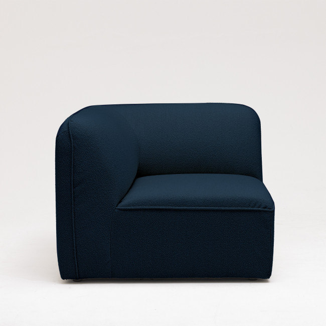 Noor - Angle réversible pour canapé modulable en tissu bouclette