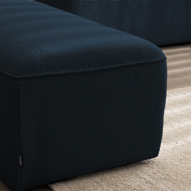 Noor - Angle réversible pour canapé modulable en tissu bouclette