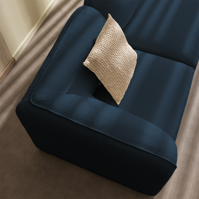 Noor - Angle réversible pour canapé modulable en tissu bouclette