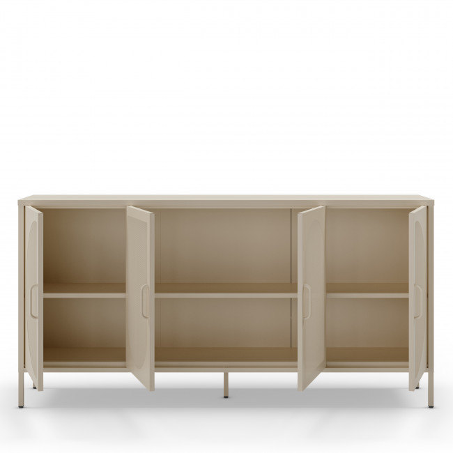Zio - Buffet 4 portes en métal L160cm