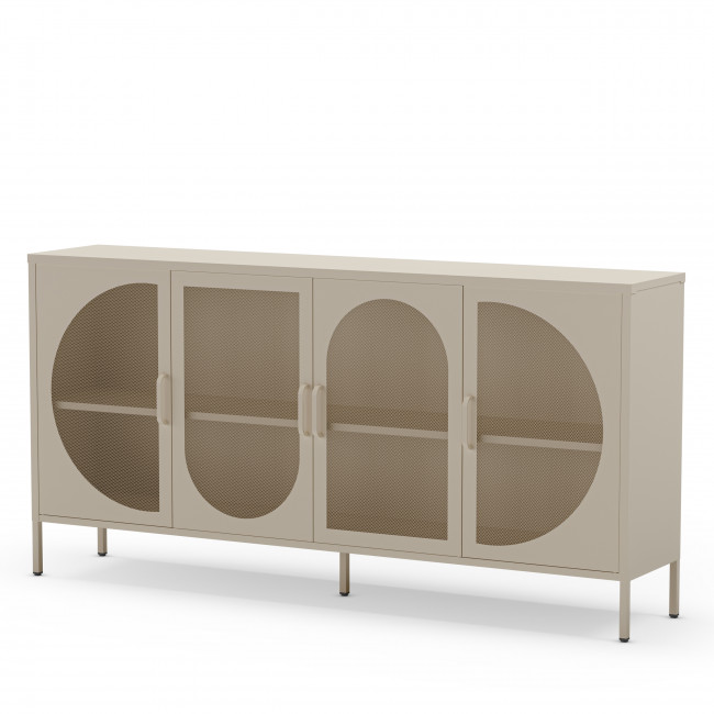 Zio - Buffet 4 portes en métal L160cm