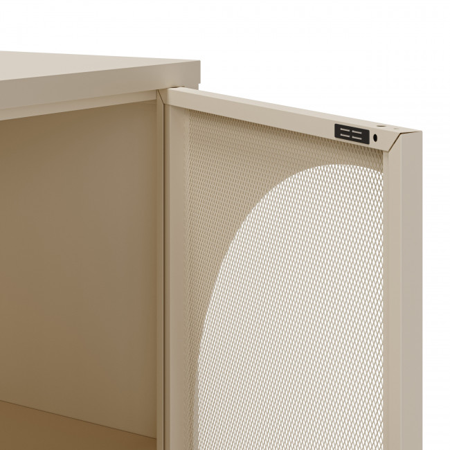 Zio - Buffet 4 portes en métal L160cm