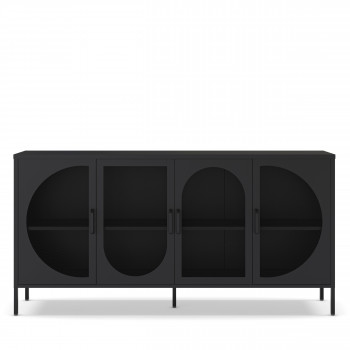 Zio - Buffet 4 portes en métal L160cm