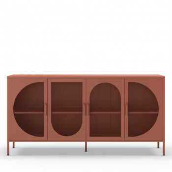 Zio - Buffet 4 portes en métal L160cm