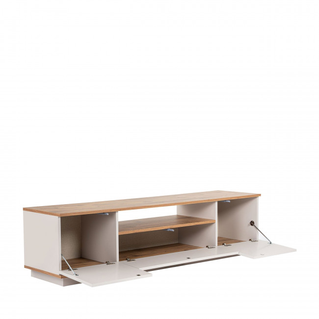 Fritz - Meuble TV 3 portes en bois L180cm