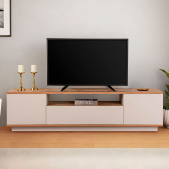 Fritz - Meuble TV 3 portes en bois L180cm